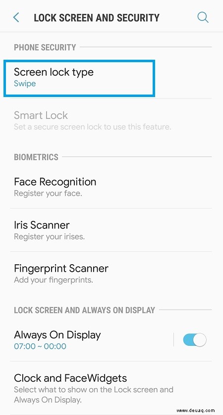 Samsung Galaxy J7 Pro – So ändern Sie den Sperrbildschirm