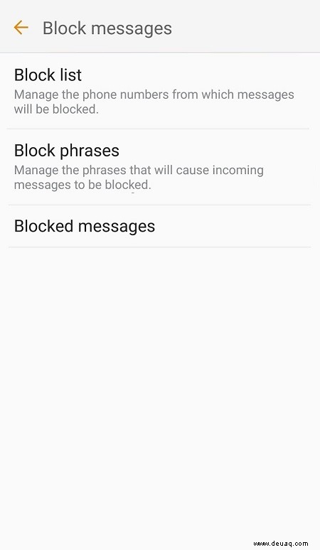 Samsung Galaxy J5/J5 Prime – So blockieren Sie Textnachrichten