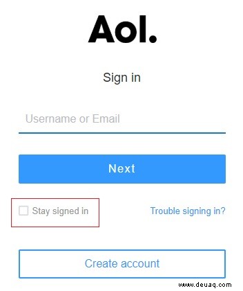 So beenden Sie die automatische AOL-Anmeldung
