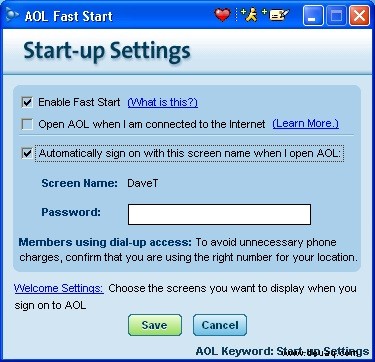 So beenden Sie die automatische AOL-Anmeldung