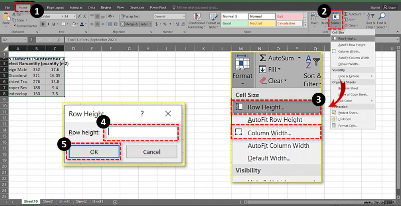 So passen Sie die Zeilenhöhe in Excel automatisch an