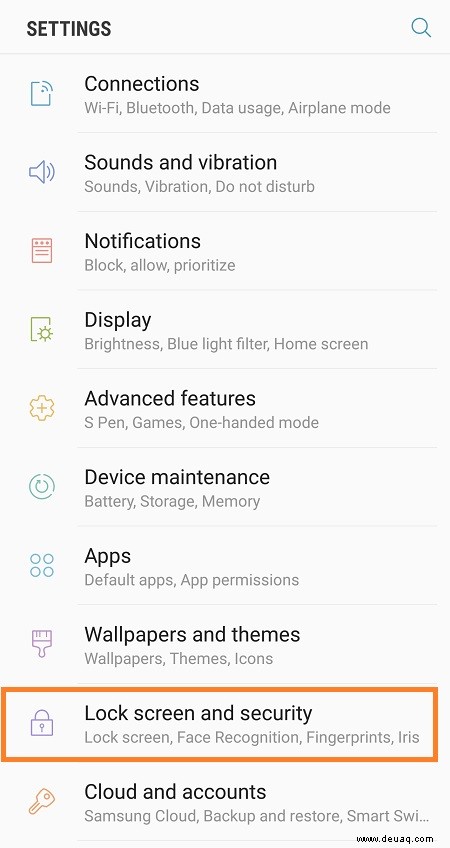 Samsung Galaxy Note 8 – So ändern Sie den Sperrbildschirm