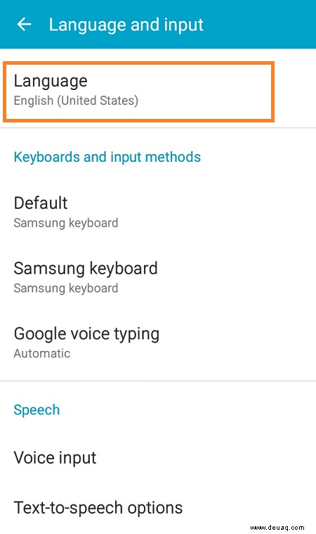 Samsung Galaxy J2 – So ändern Sie die Sprache