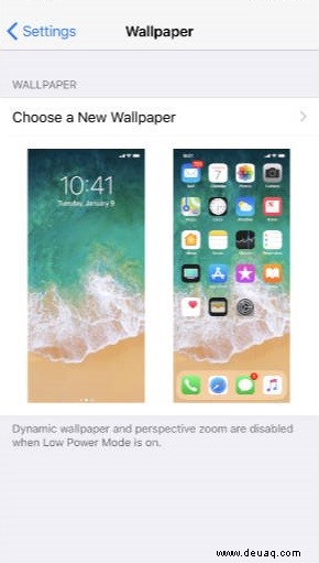 iPhone X – So ändern Sie das Hintergrundbild