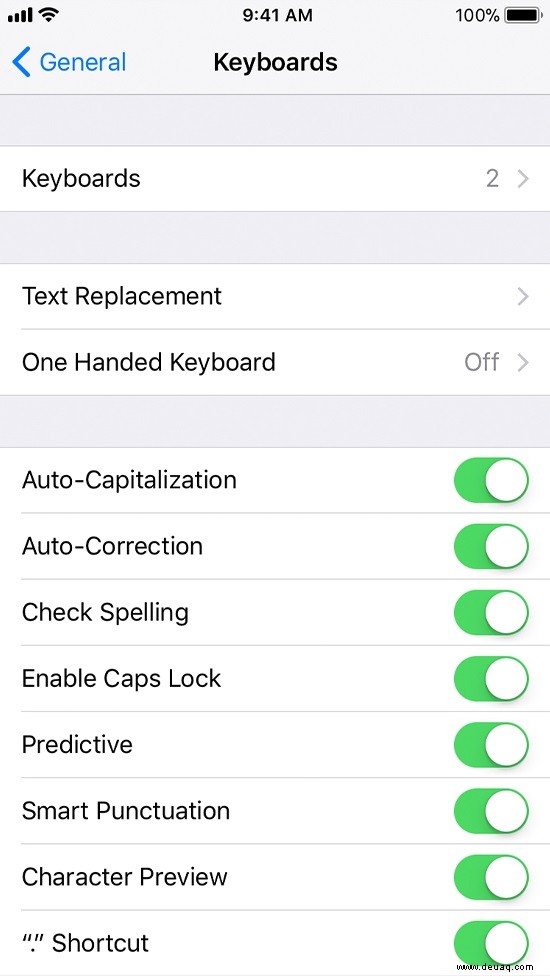 Apple iPhone 8/8+ – So deaktivieren Sie die Autokorrektur