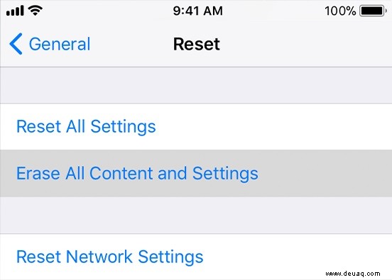 Apple iPhone 8/8+ – Zurücksetzen auf die Werkseinstellungen