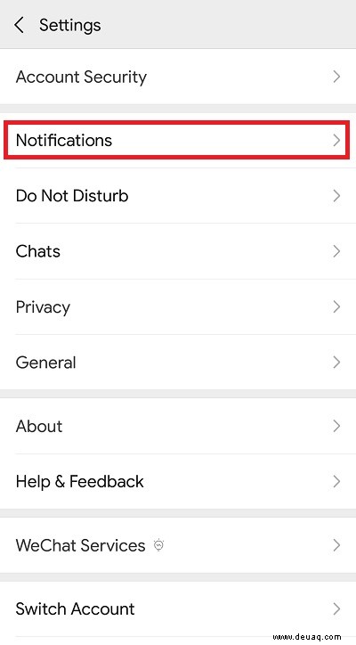 So ändern Sie den Benachrichtigungston in WeChat