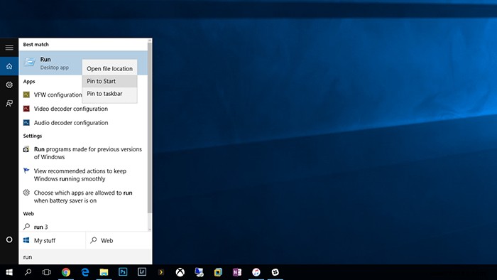 So fügen Sie den Befehl „Ausführen“ zum Startmenü von Windows 10 hinzu