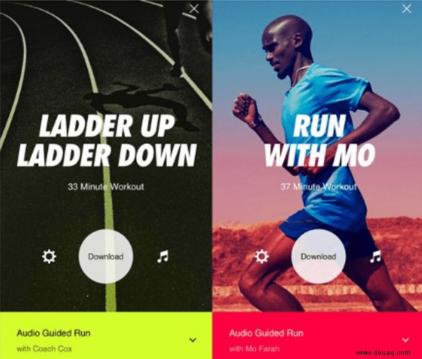So ändern Sie im Nike Run Club von Meilen zu Kilometern
