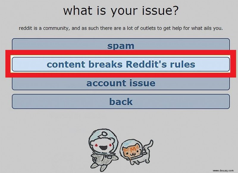 So melden Sie einen Subreddit auf Reddit