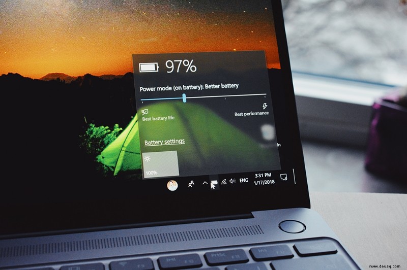 Warum ist das Batteriesymbol in Windows 10 ausgegraut