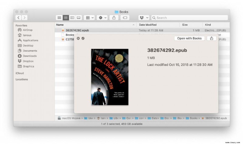 Wo werden Apple Books-Downloads in macOS gespeichert?