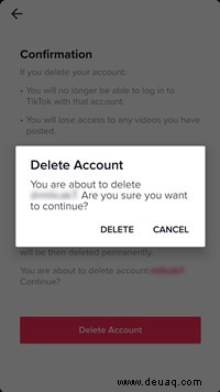 So löschen Sie ein TikTok-Konto dauerhaft