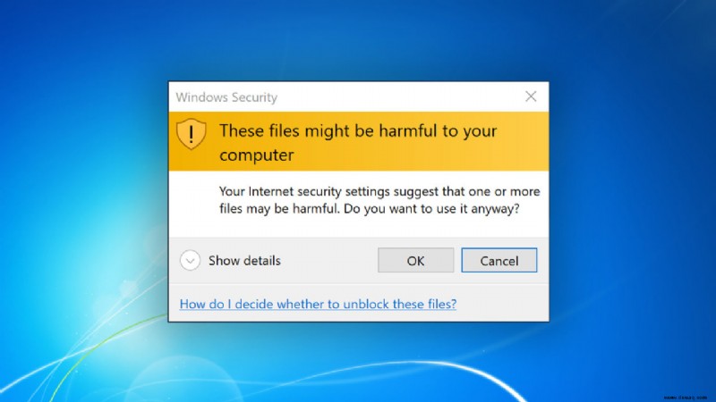 So deaktivieren Sie die Warnung „Diese Dateien könnten Ihrem Computer schaden“