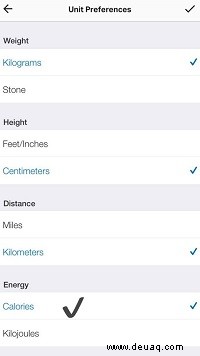 Wie man Kilojoule in MyFitnessPal in Kalorien umwandelt