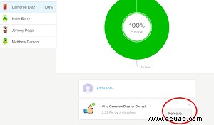 So löschen Sie Punkte in ClassDojo