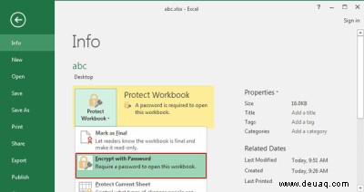 So entfernen Sie ein Passwort in Excel 2016