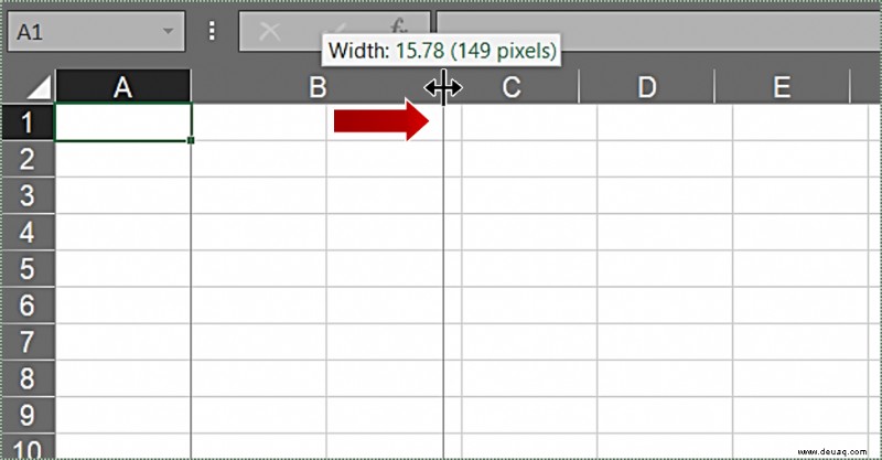 Wie man Zellen in Excel automatisch erweitert