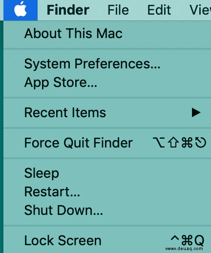 Der schnellste Weg, Ihren Bildschirm in macOS (Mac OS X) zu sperren oder in den Ruhezustand zu versetzen