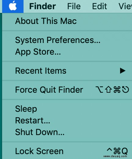 Der schnellste Weg, Ihren Bildschirm in macOS (Mac OS X) zu sperren oder in den Ruhezustand zu versetzen