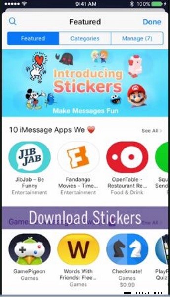 So fügen Sie Textnachrichten auf iPhone und Android Sticker hinzu