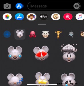 So fügen Sie Textnachrichten auf iPhone und Android Sticker hinzu