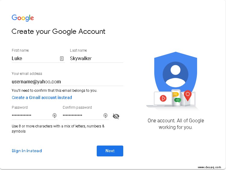 So verwenden Sie Google Sheets ohne Google Mail 