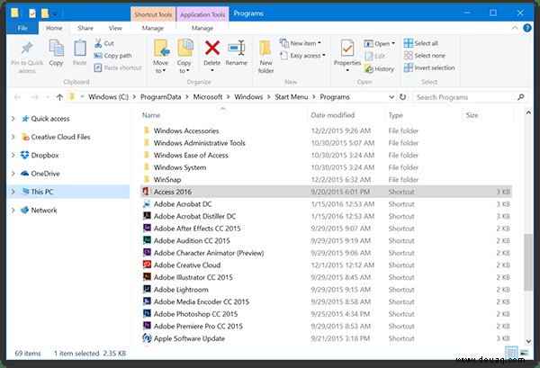So organisieren und entfernen Sie Apps aus der Liste „Alle Apps“ im Startmenü von Windows 10 