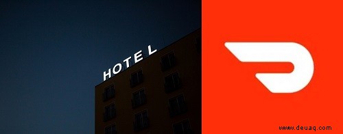 Kann DoorDash in ein Hotelzimmer liefern?