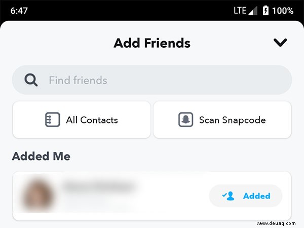 So erkennen Sie, ob Sie jemand auf Snapchat hinzugefügt hat