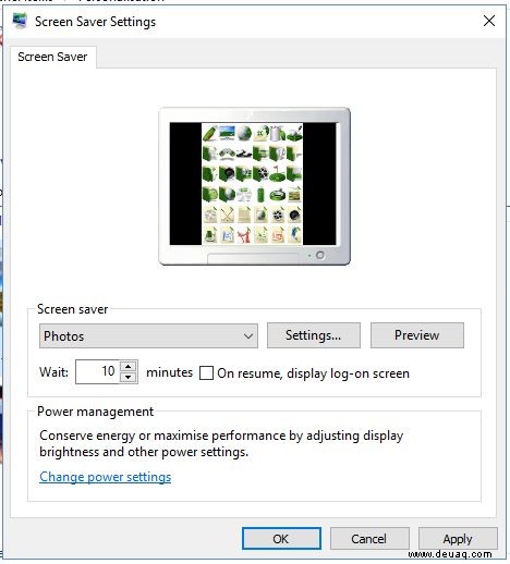 Einrichten einer Bild-Diashow in Windows 10