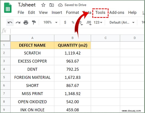 So aktivieren Sie Änderungen nachverfolgen in Google Tabellen