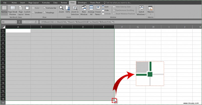 So überprüfen Sie, ob zwei Microsoft Excel-Tabellen genau übereinstimmen