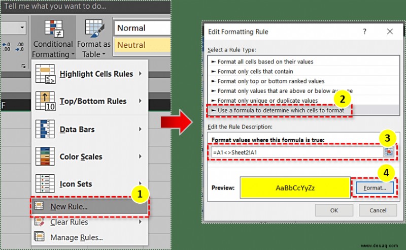 So überprüfen Sie, ob zwei Microsoft Excel-Tabellen genau übereinstimmen