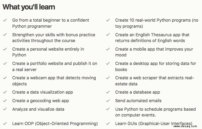 Die besten Python-Kurse auf Udemy