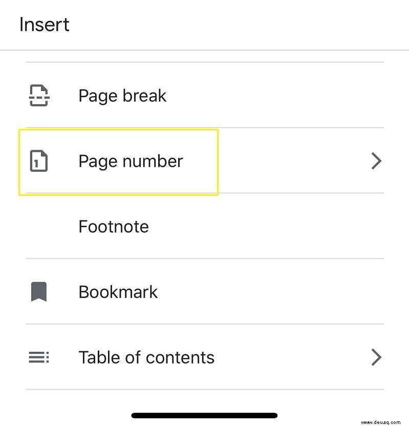 So fügen Sie Seitenzahlen zu Google Docs hinzu