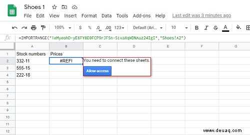 So verwenden Sie Vlookup aus einer anderen Arbeitsmappe in Google Sheets