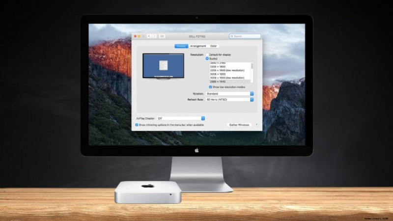 So legen Sie benutzerdefinierte Auflösungen für externe Displays in Mac OS X fest