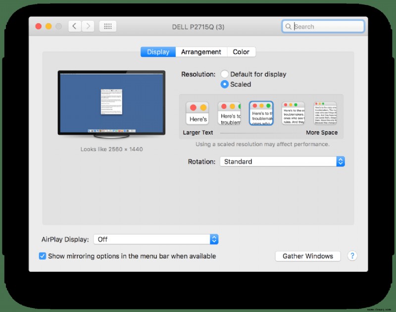 So legen Sie benutzerdefinierte Auflösungen für externe Displays in Mac OS X fest