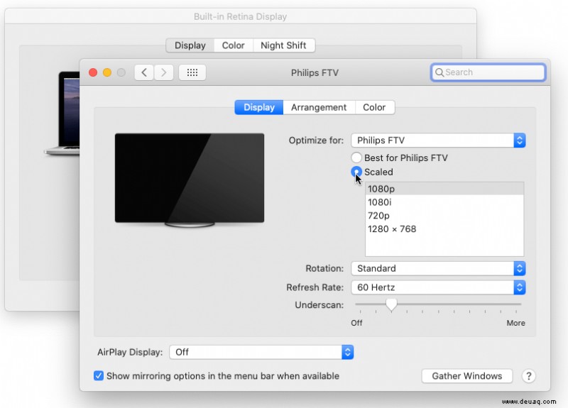 So legen Sie benutzerdefinierte Auflösungen für externe Displays in Mac OS X fest