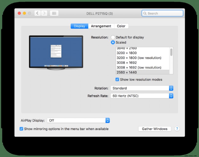 So legen Sie benutzerdefinierte Auflösungen für externe Displays in Mac OS X fest