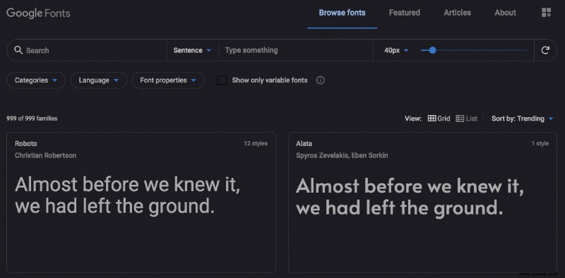 Wie man Google Fonts herunterlädt und installiert