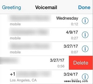So löschen Sie alle Voicemails auf einem iPhone