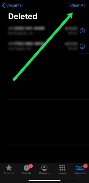 So löschen Sie alle Voicemails auf einem iPhone
