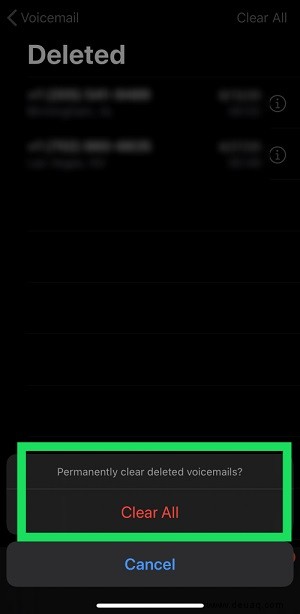 So löschen Sie alle Voicemails auf einem iPhone