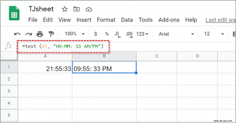 So verhindern Sie, dass Google Sheets auf die Militärzeit umgestellt wird