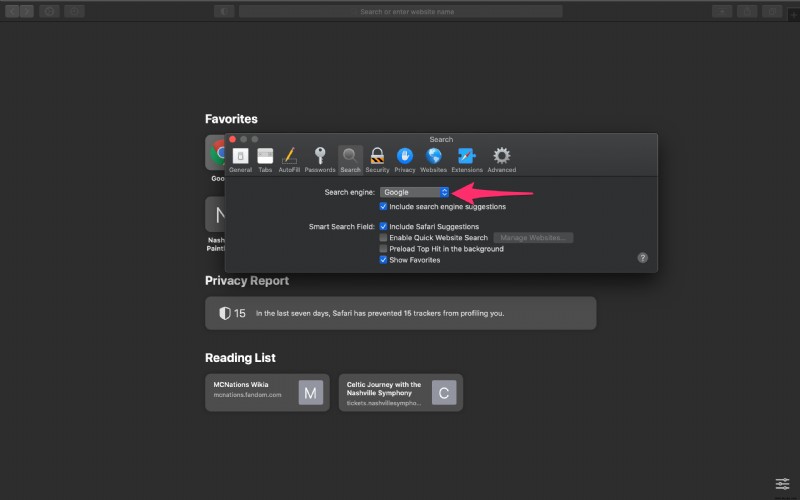 So ändern Sie die Standardsuchmaschine in Safari für Mac OS X