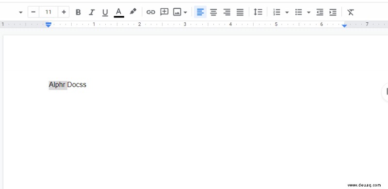 Wie man in Google Docs durchstreicht