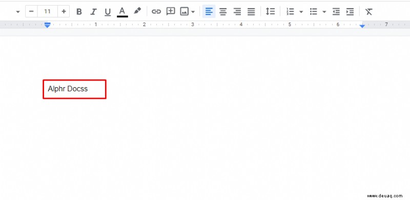 Wie man in Google Docs durchstreicht