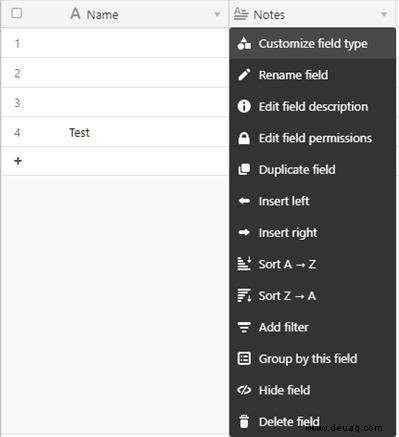 So verknüpfen Sie Datensätze in Airtable